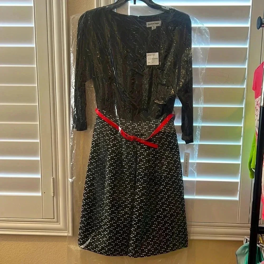 Shelby & Palmer belted dress size 6, new with tags